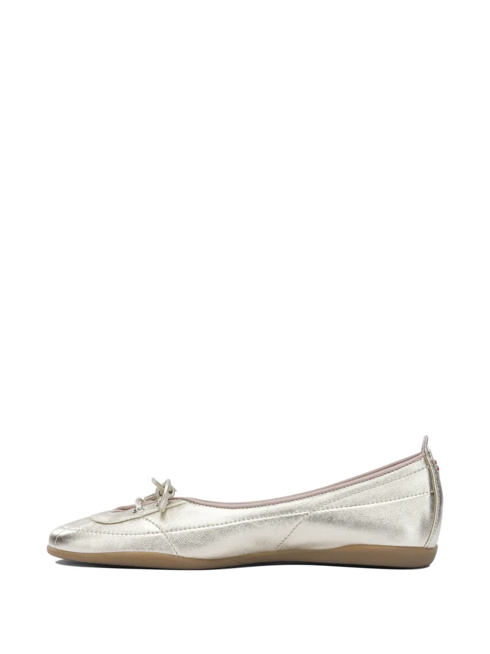 Halmanera Jana metallic lace-up ballet flats
