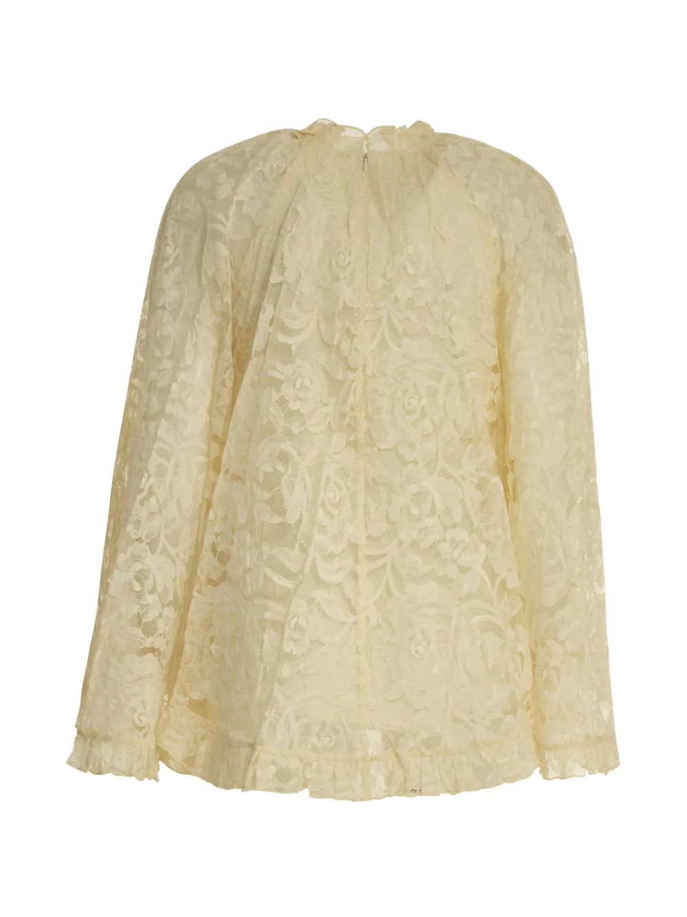 ZIMMERMANN Carousel blouse met ruches en kant Beige
