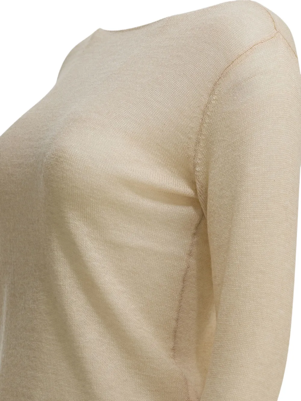 Auralee Jersey Con Cuello Barco - Neutro 