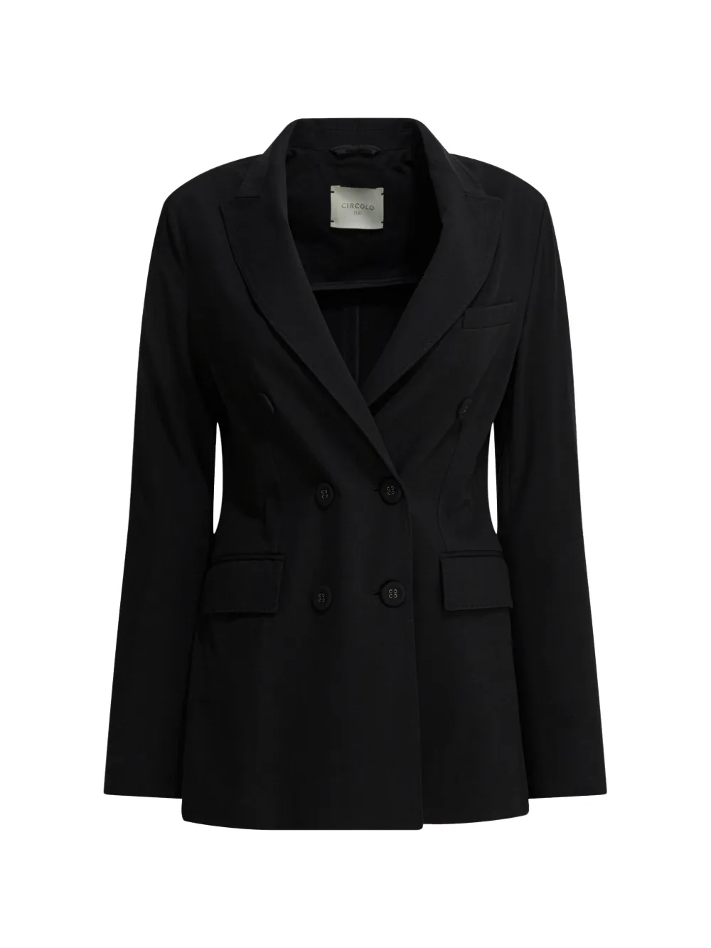 Circolo 1901 double-breasted peaked-lapels coat - Nero