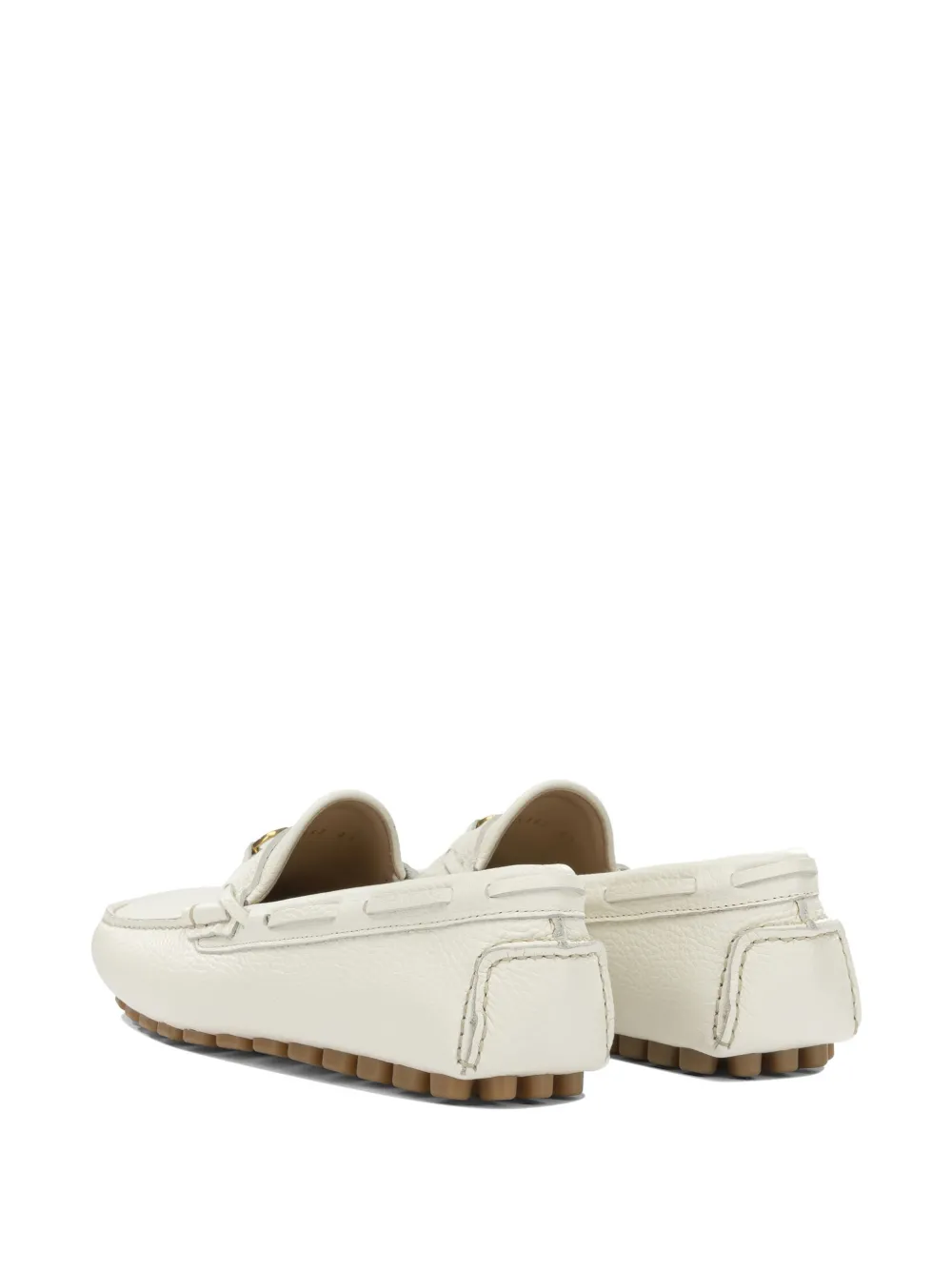 Valentino Garavani VLogo Signature leather loafers Wit
