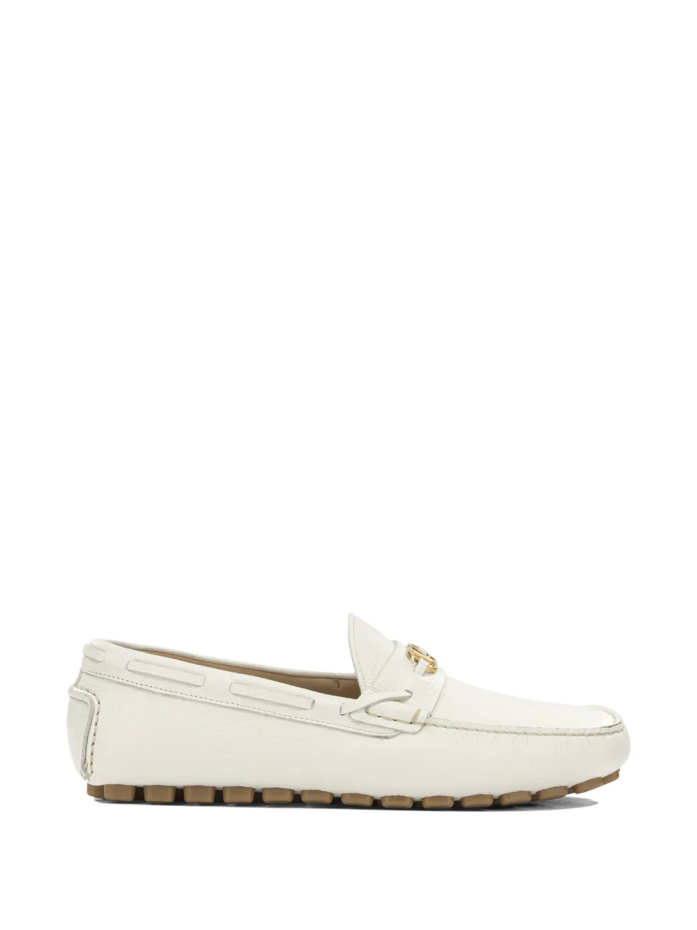 Valentino Garavani VLogo Signature leather loafers Wit