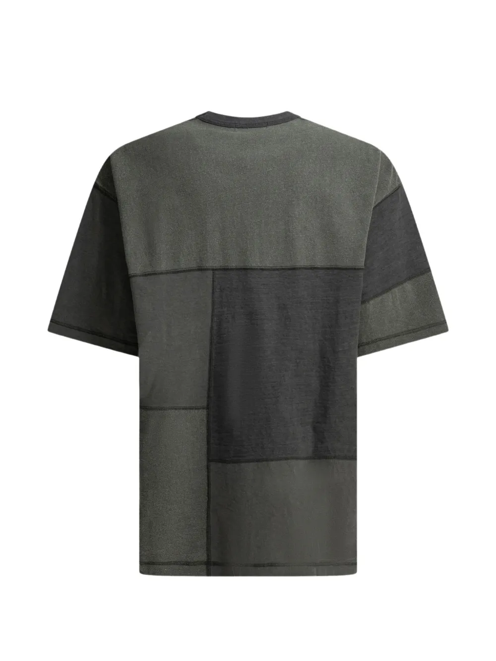 Comme des Garçons Homme T-shirt met patchwork Groen