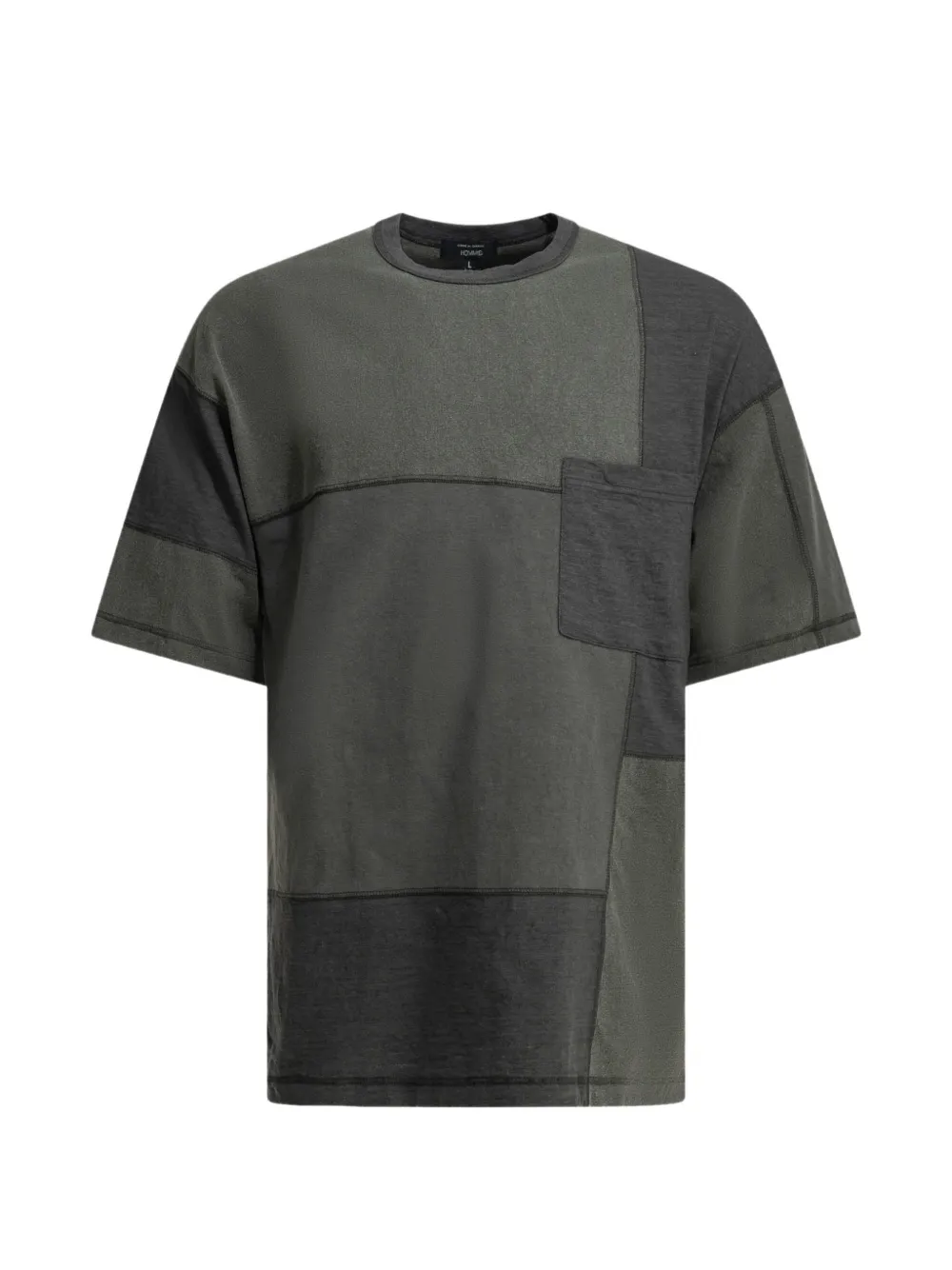 Comme des Garçons Homme patchwork crew-neck T-shirt - Verde