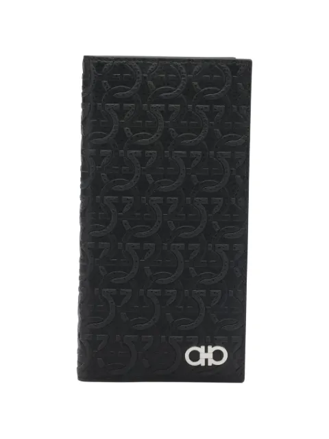 Ferragamo Gancini embossed-leather cardholder