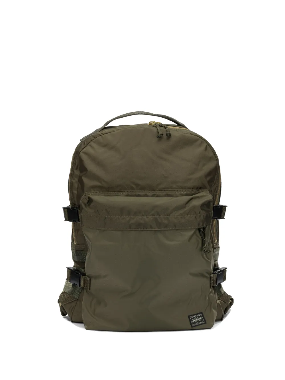 Porter-Yoshida & Co. Porter Force logo-patch buckle-fastening backpack - Grün