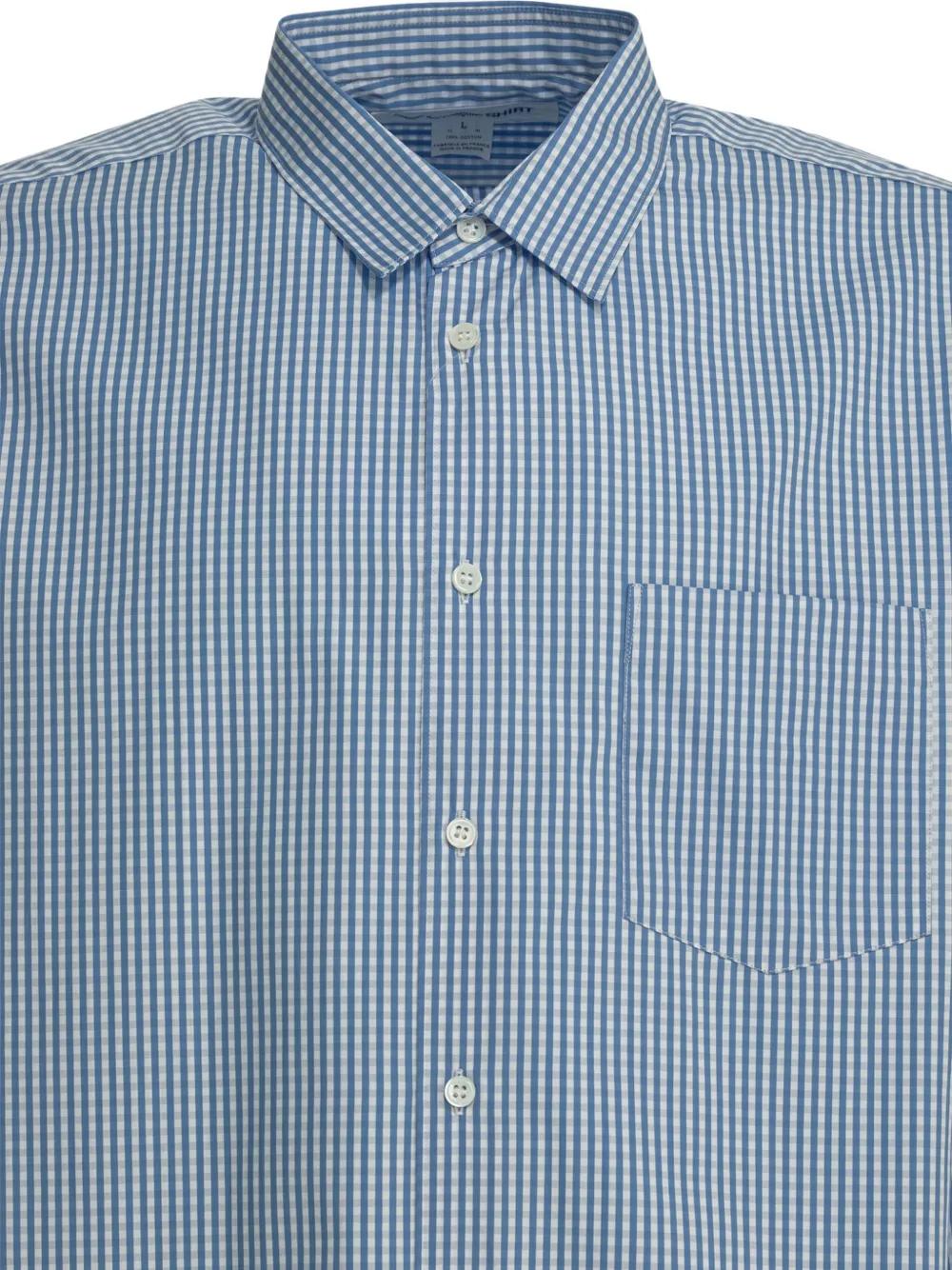 Comme Des Garçons Shirt Geruit overhemd Blauw
