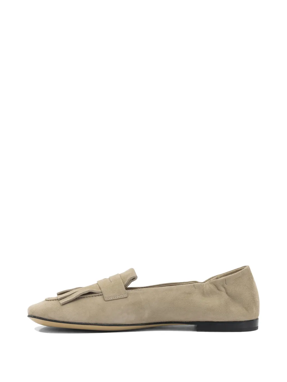 Pomme D´Or fringe-detail suede loafers Beige