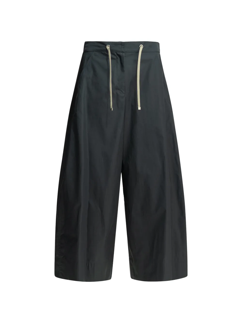 'S Max Mara drawstring-waist cotton trousers - Grigio