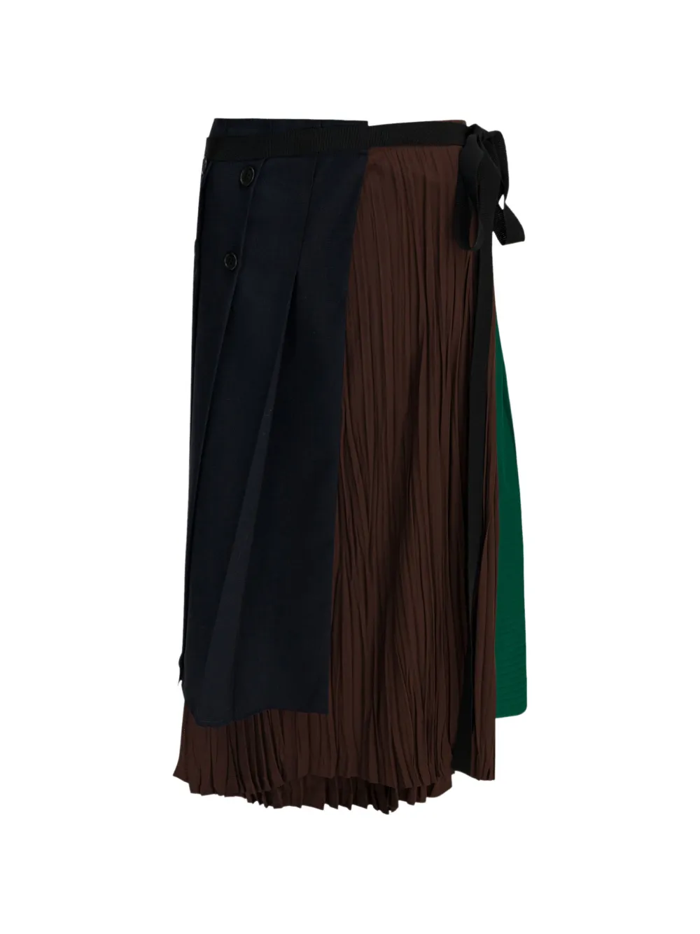 Prada pleated wrap skirt - Blau