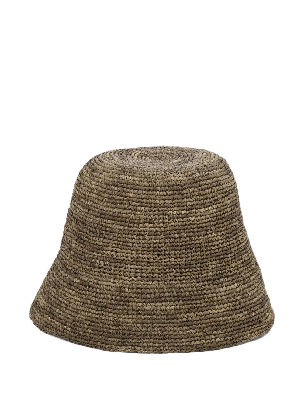 IBELIV Andao woven raffia bucket hat - Marrone