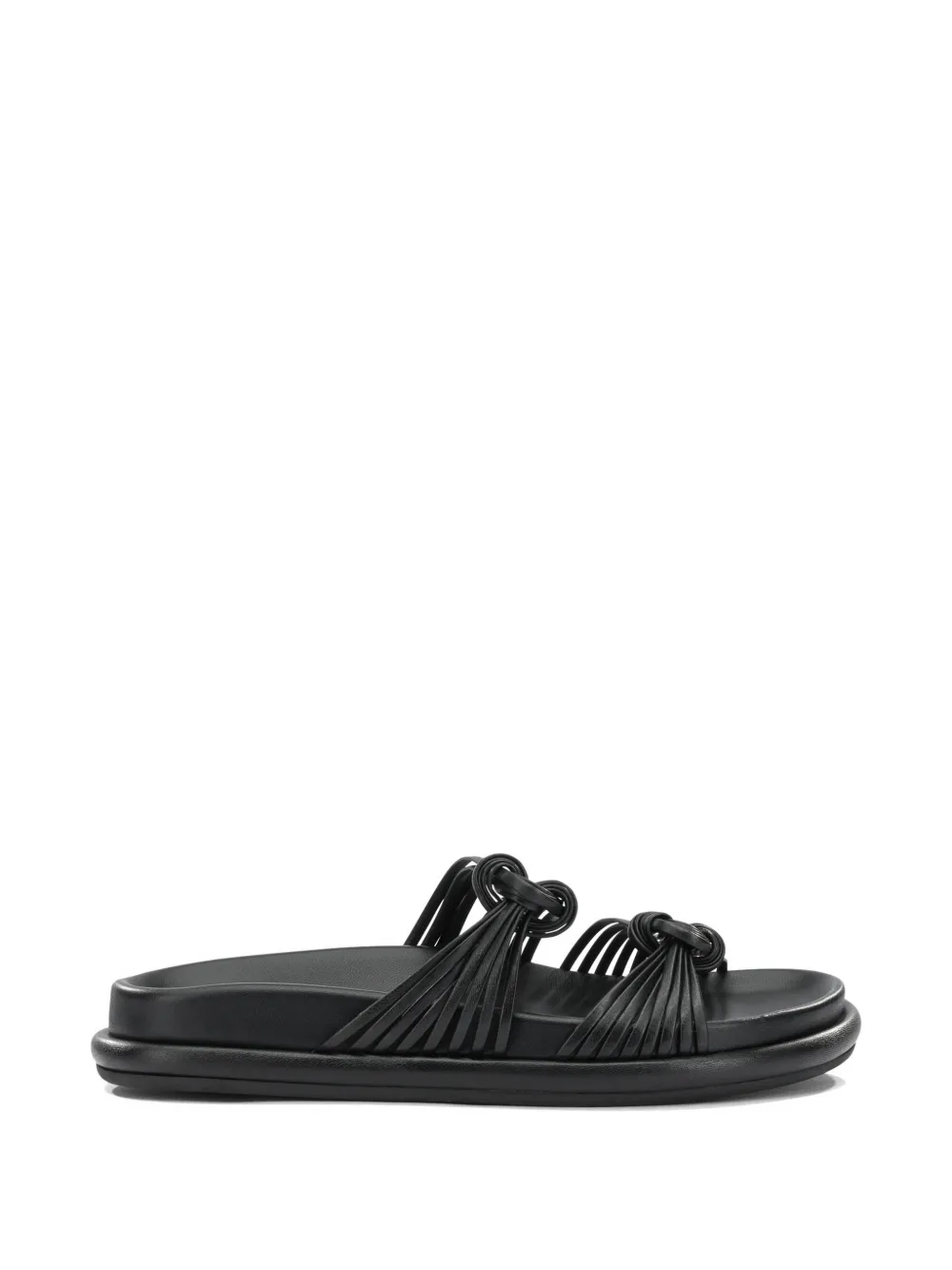 Santoni knotted multi-strap sandals Zwart