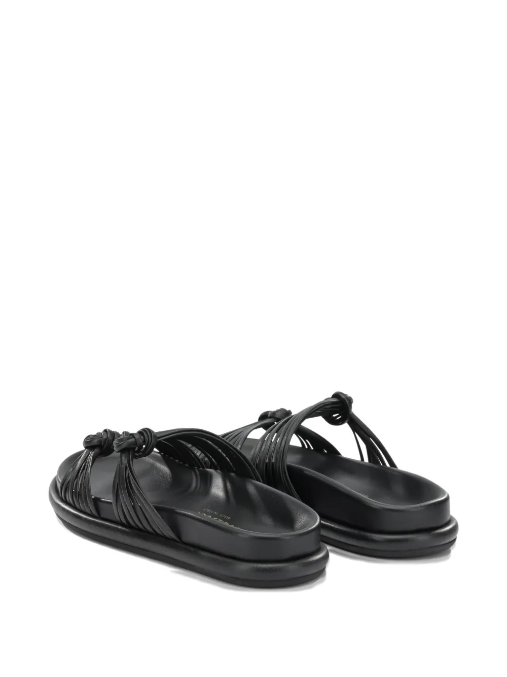 Santoni knotted multi-strap sandals Zwart