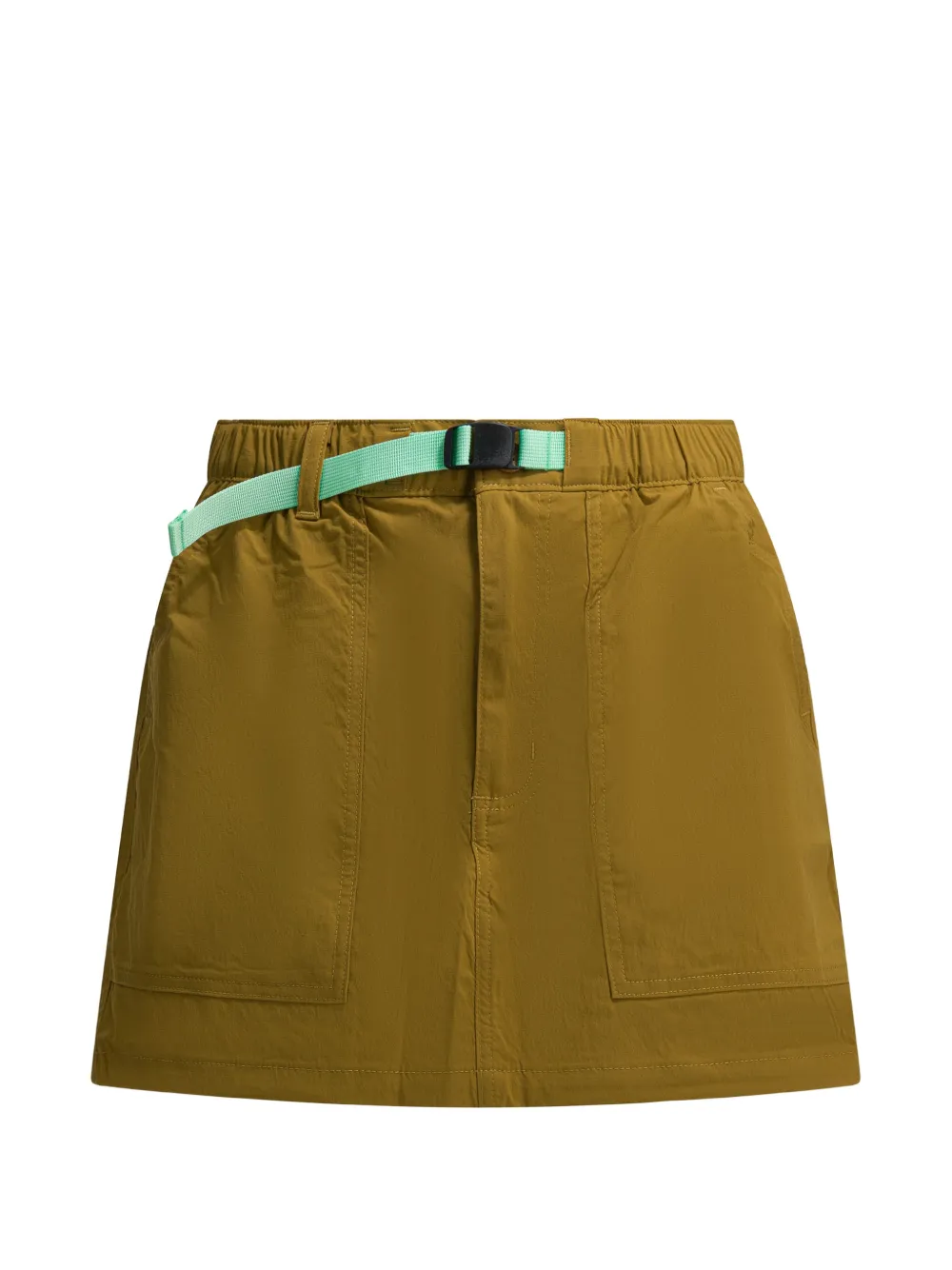 Patagonia belted logo-patch shorts - Marrone