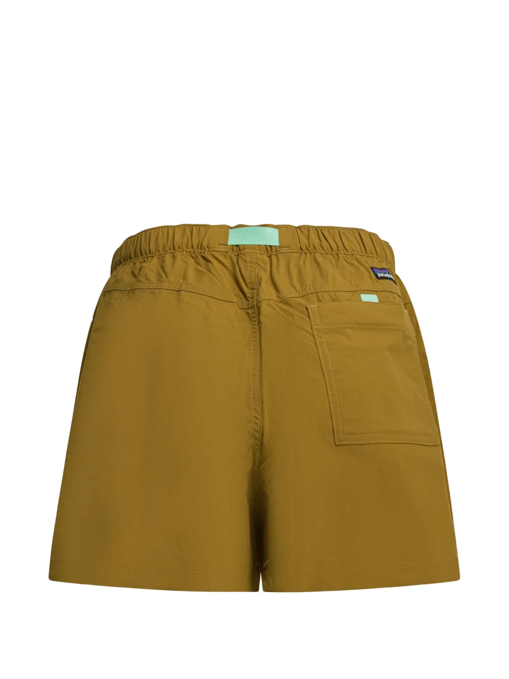Patagonia Shorts met logopatch en ceintuur Bruin