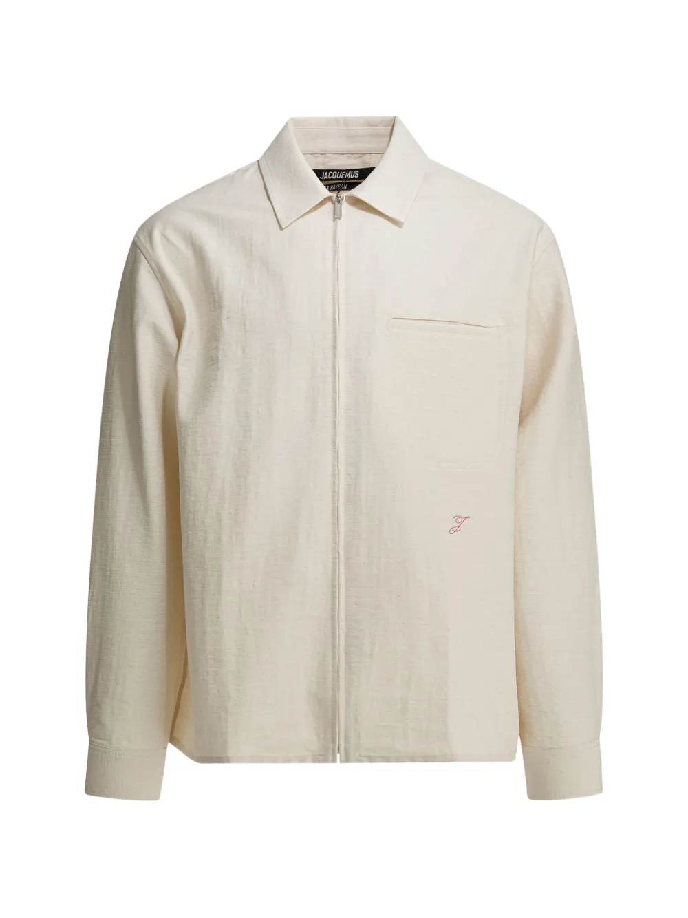 Jacquemus The Mecano zip-up shirt - Toni neutri
