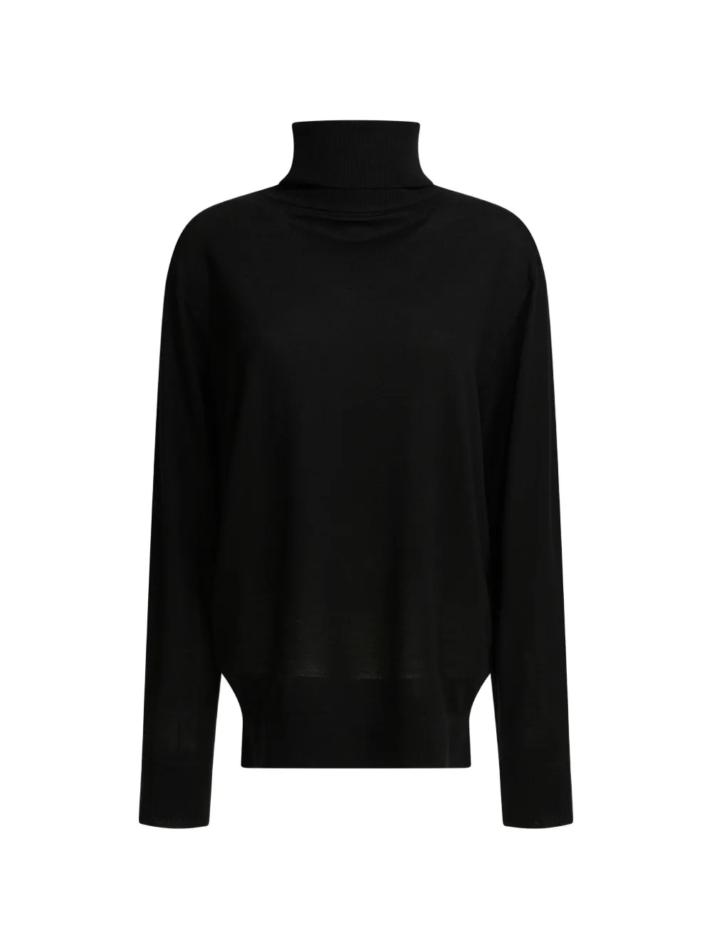 TOTEME roll-neck wool sweater - Nero