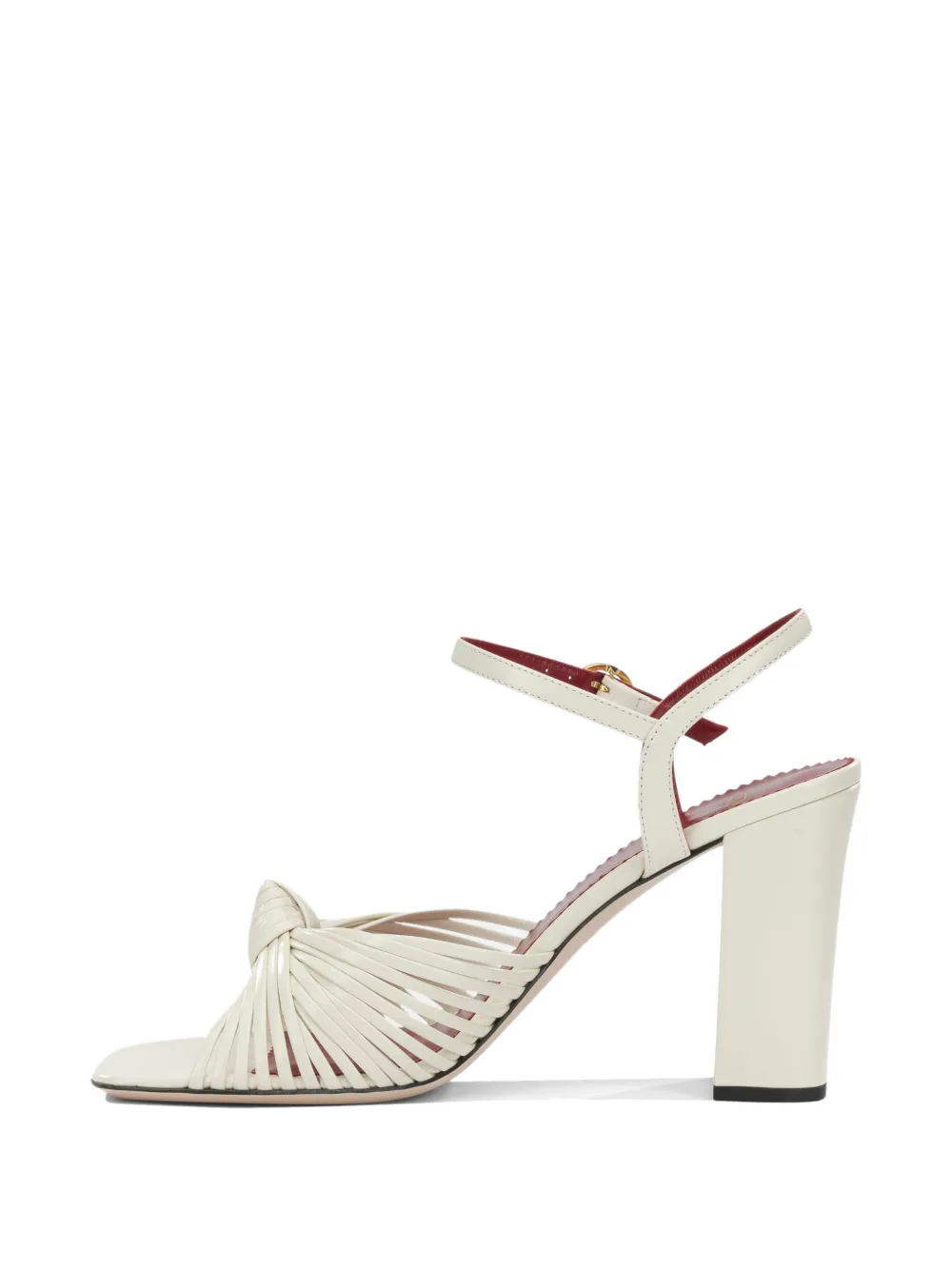 Valentino Garavani Annet knot-detail leather sandals Beige