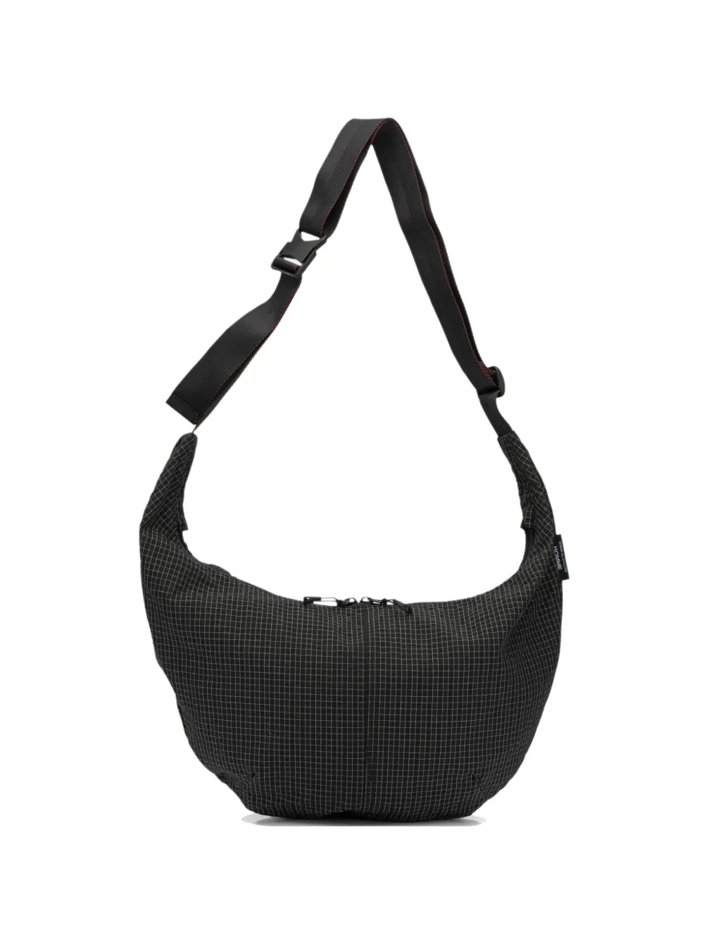 Comme des Garçons Homme grid-pattern shoulder bag - Nero