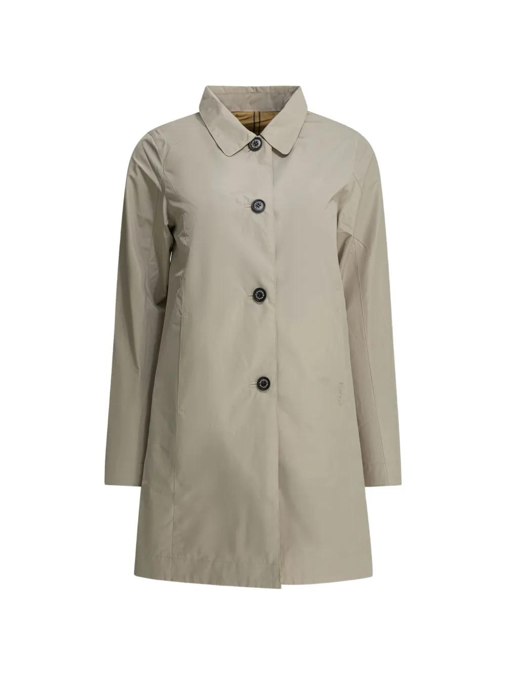 Barbour Babbity reversible check-pattern trench coat - Toni neutri
