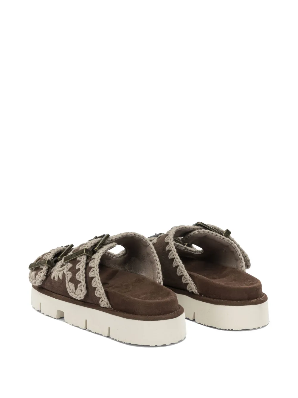Mou crochet-trim buckle-fastening sandals Bruin