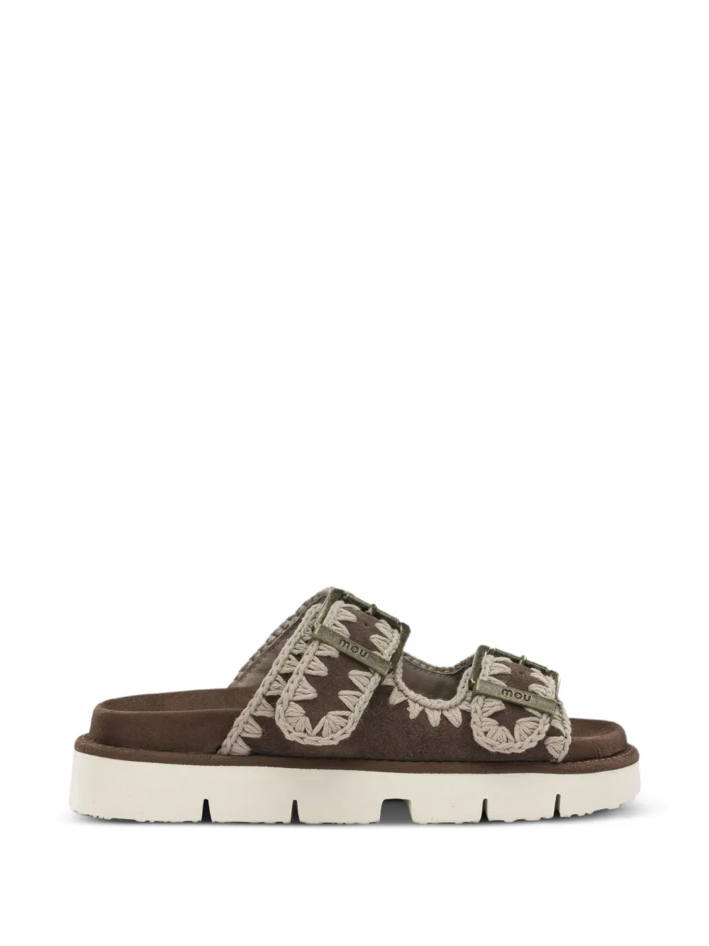 Mou crochet-trim buckle-fastening sandals Bruin