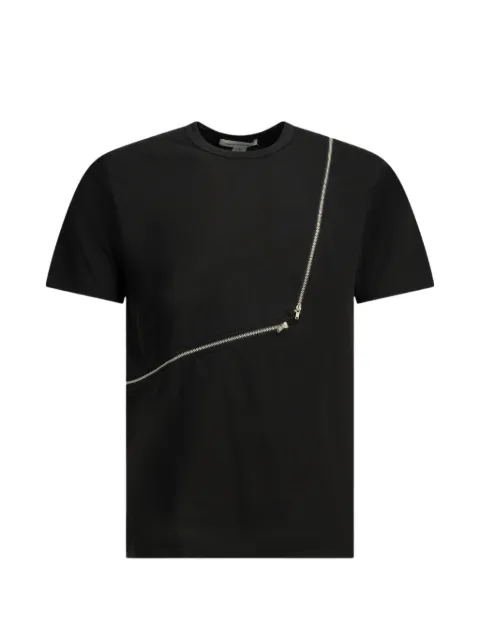 Comme Des Garçons asymmetric zip-detail T-shirt