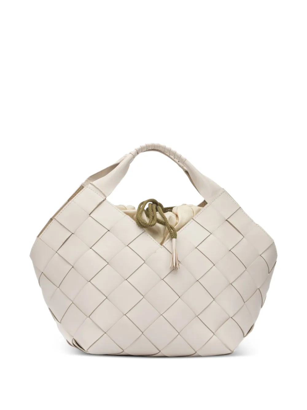 DRAGON DIFFUSION woven leather tote bag - Toni neutri