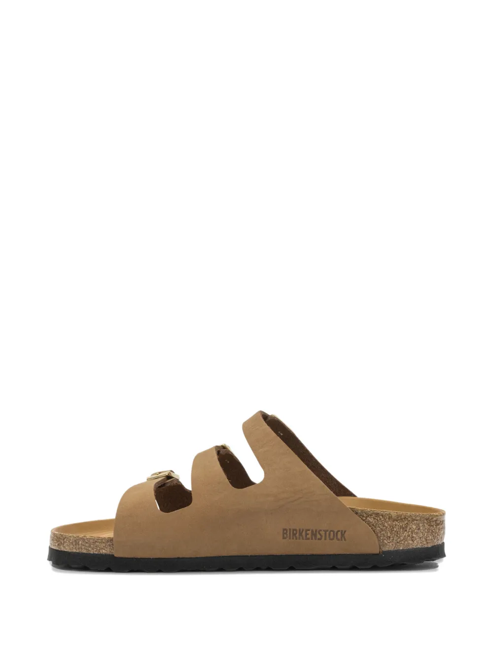 Birkenstock triple-strap buckle-fastening sandals Beige