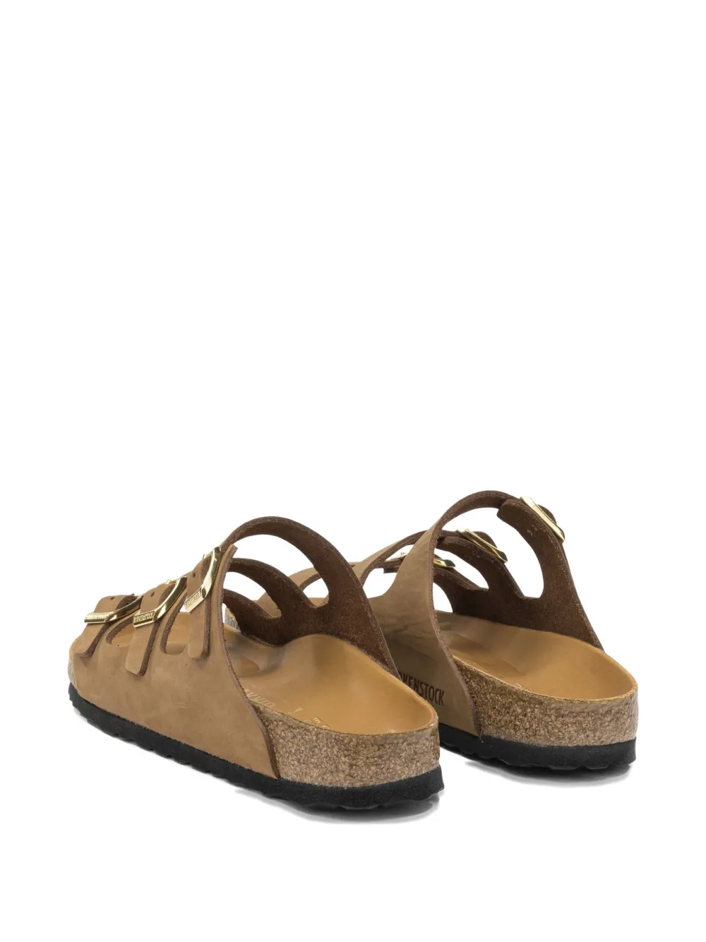 Birkenstock triple-strap buckle-fastening sandals Beige