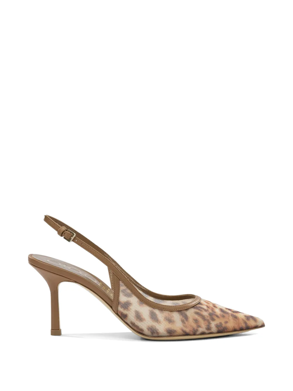 Ninalilou Eva 70 pumps met luipaardprint Bruin