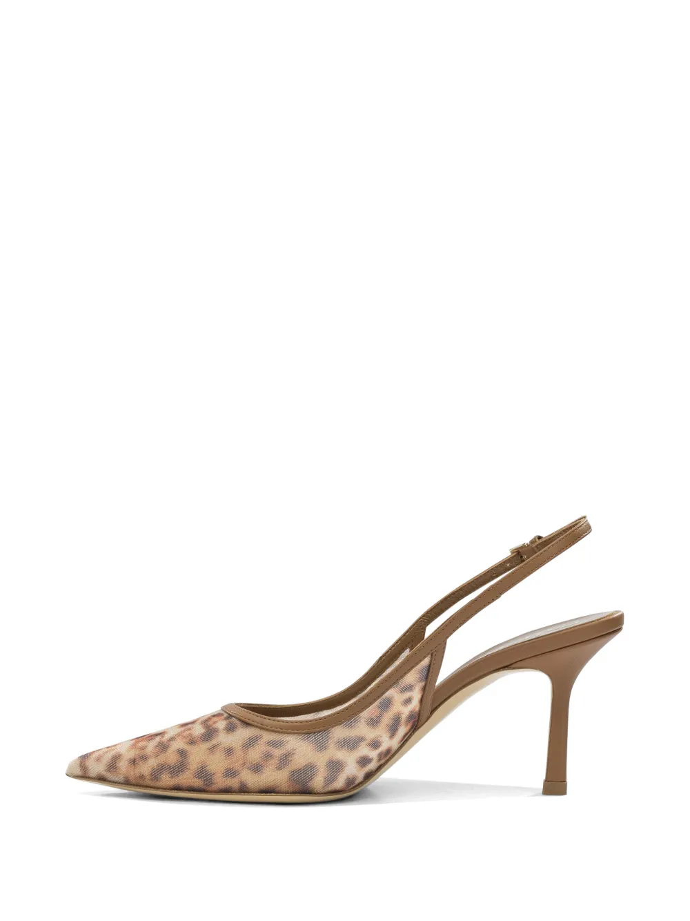 Ninalilou Eva 70 pumps met luipaardprint Bruin