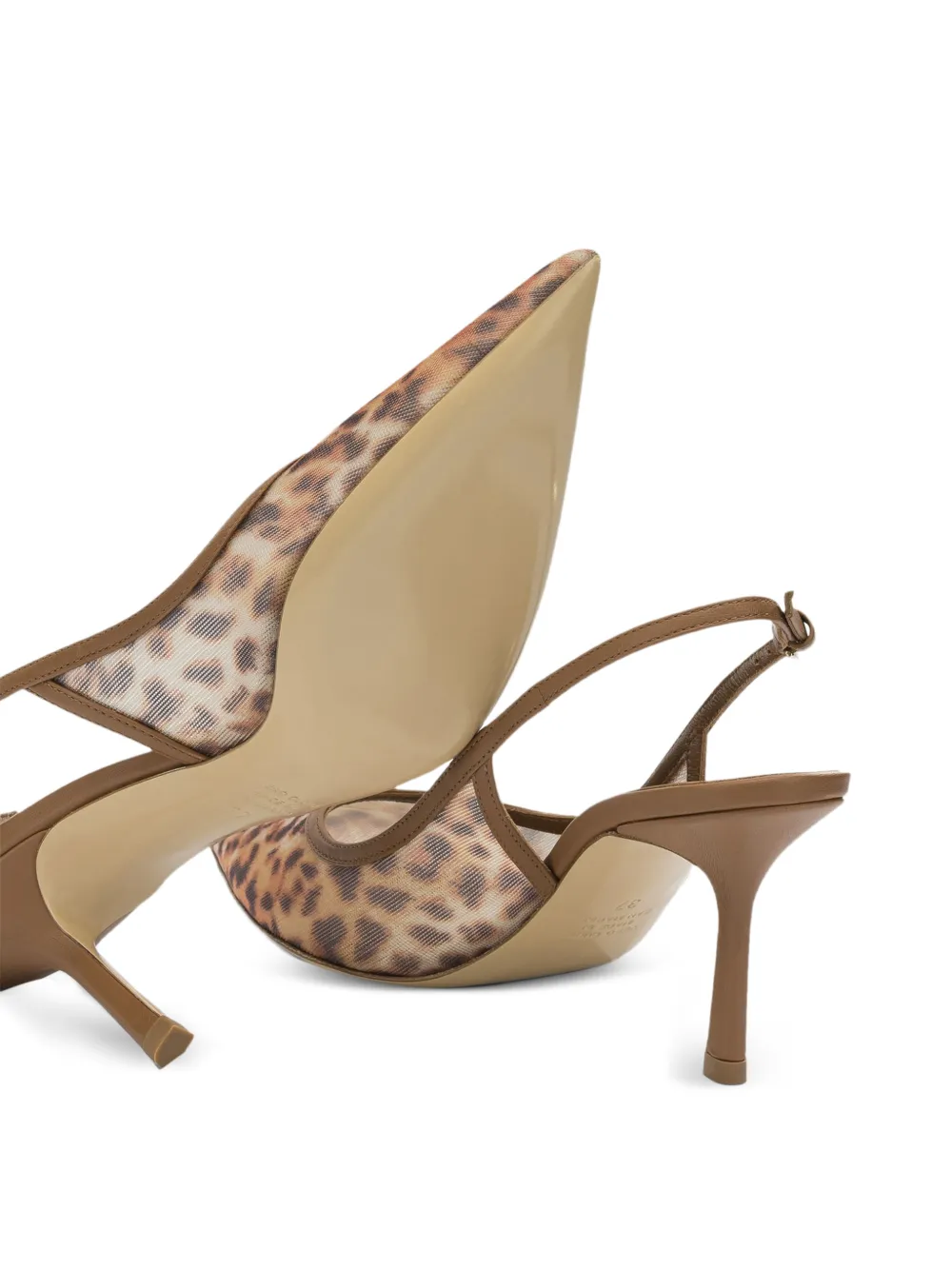 Ninalilou Eva 70 pumps met luipaardprint Bruin