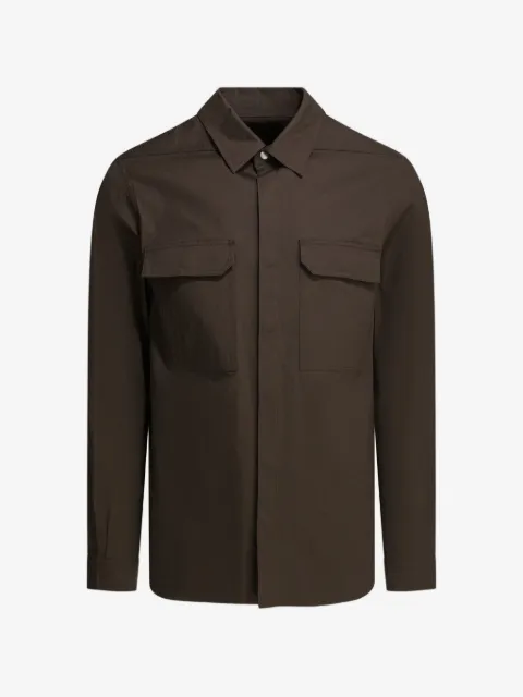 Rick Owens webbing-strap flap-pocket shirt jacket 