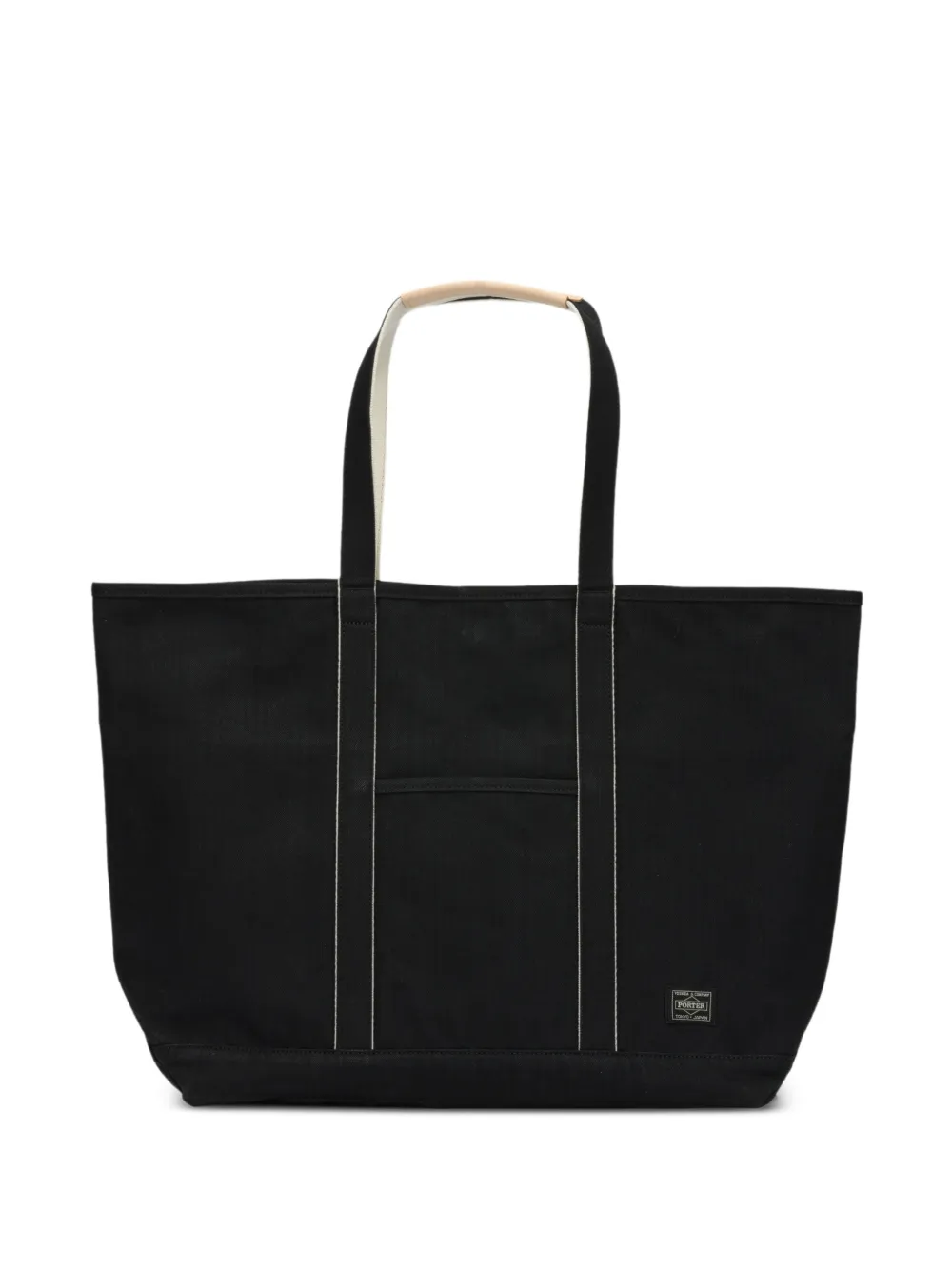 Porter-Yoshida & Co. logo-patch shoulder bag - Black