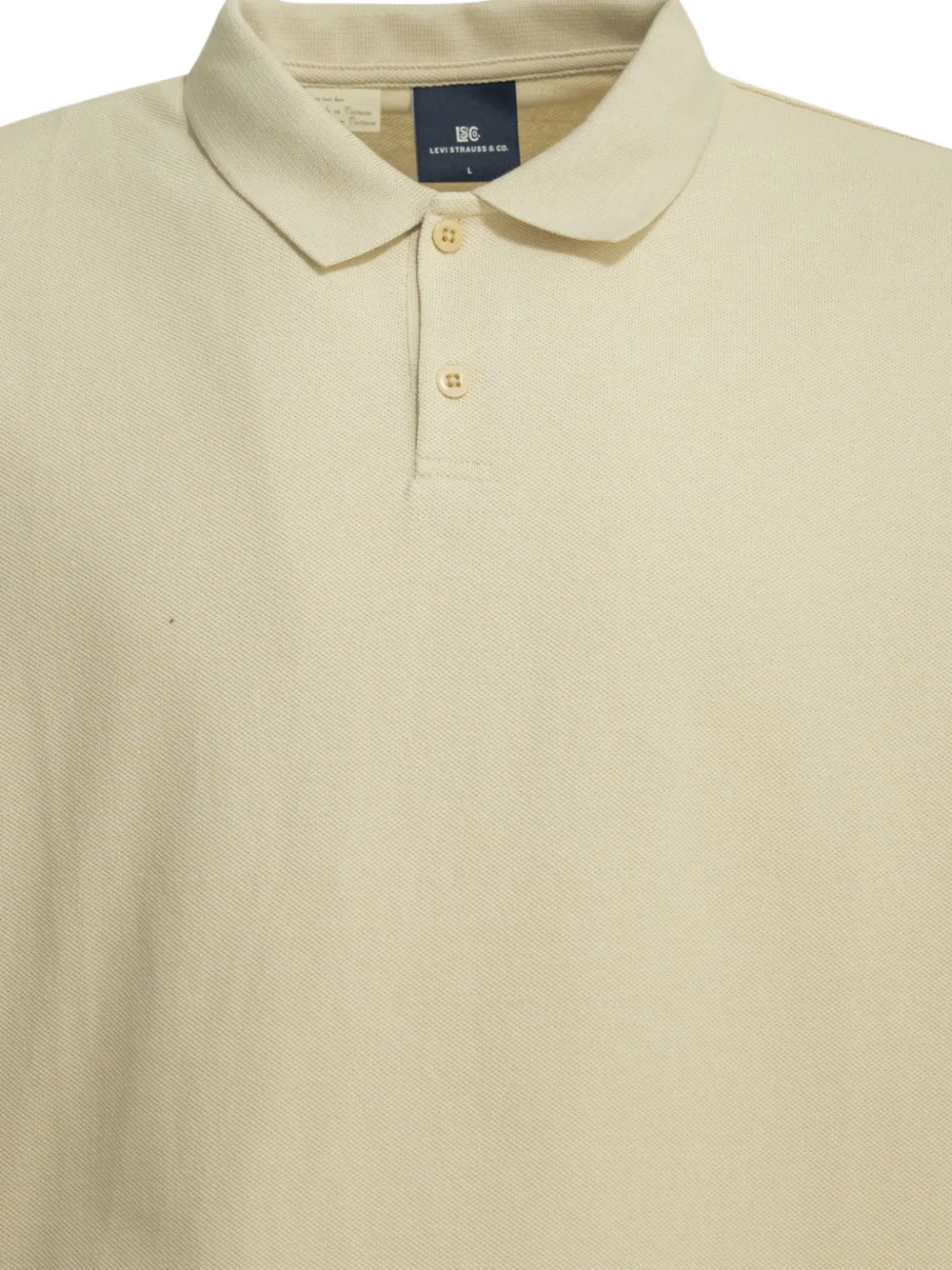 Levi's Poloshirt met geribbelde kraag Wit