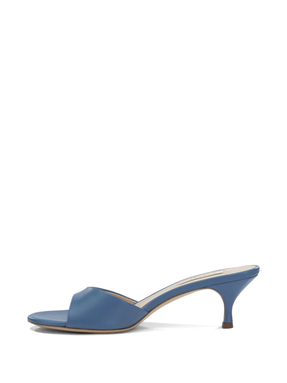 Casadei leather kitten-heel pumps Blauw