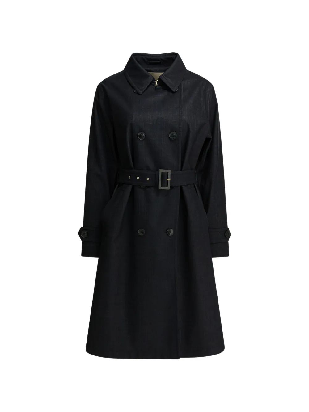 Herno double-breasted belted coat - Blue