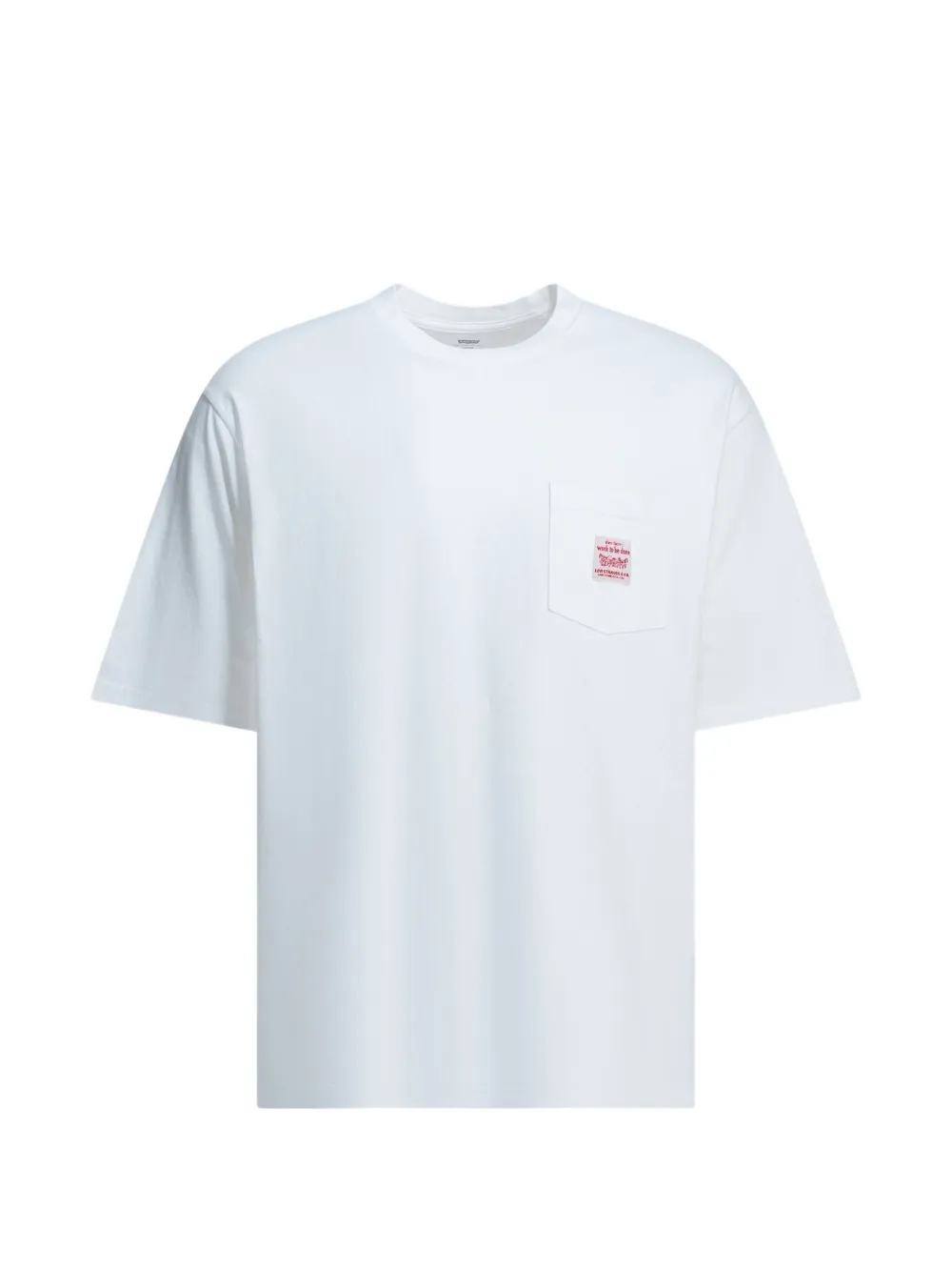 Levi's - Workwear logo-patch pocket t-shirt - homem - algodão - S - Branco