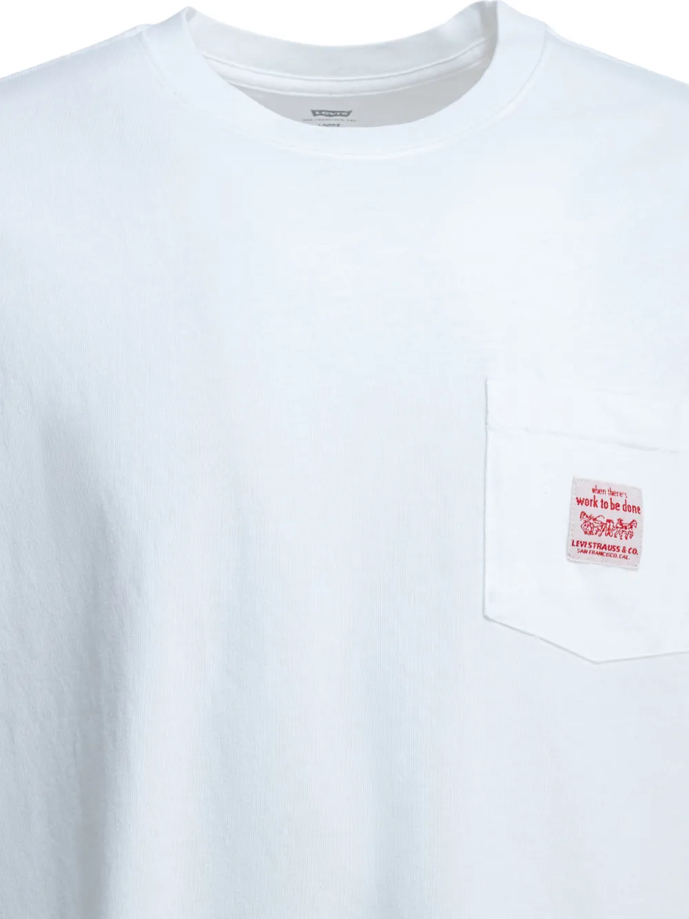 Levi's Workwear T-shirt met logopatch Wit
