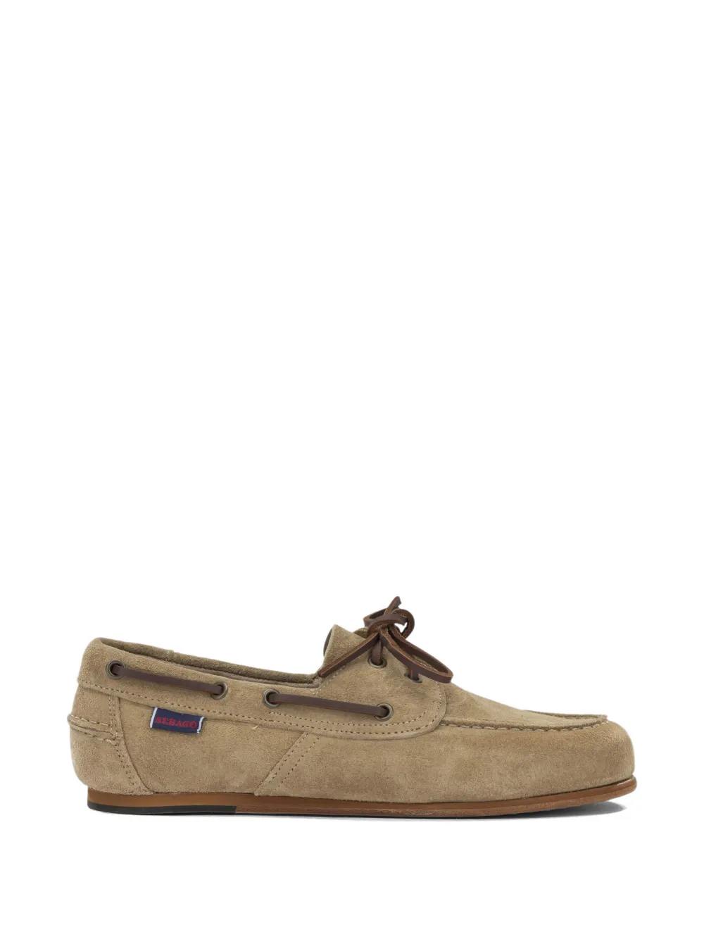 Sebago lace-up suede boat shoes - Nude