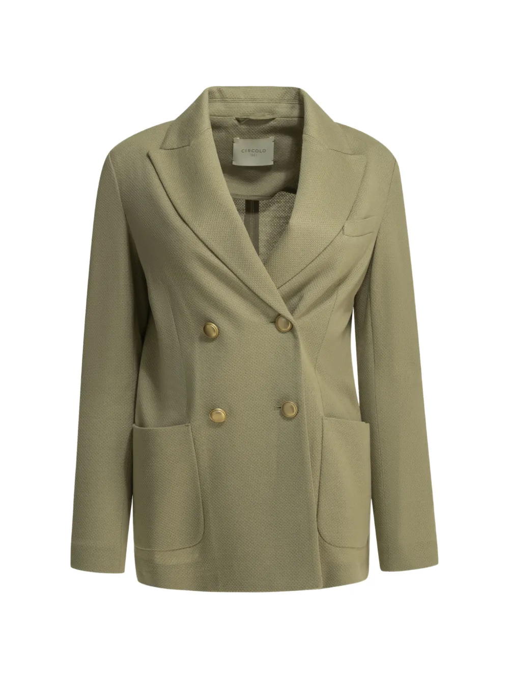 Circolo 1901 double-breasted peak-lapel blazer - Verde