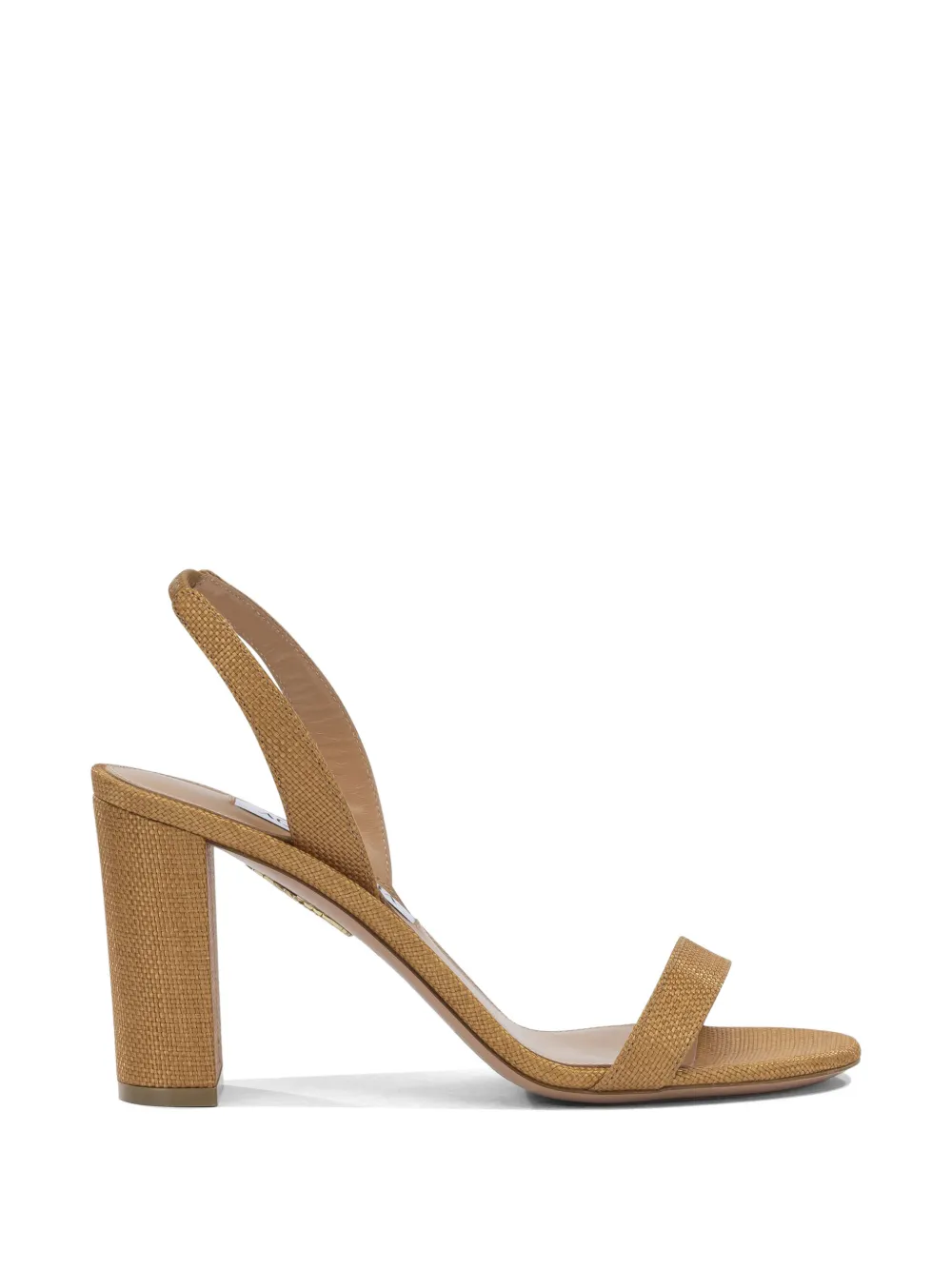 Aquazzura woven slingback sandals Beige