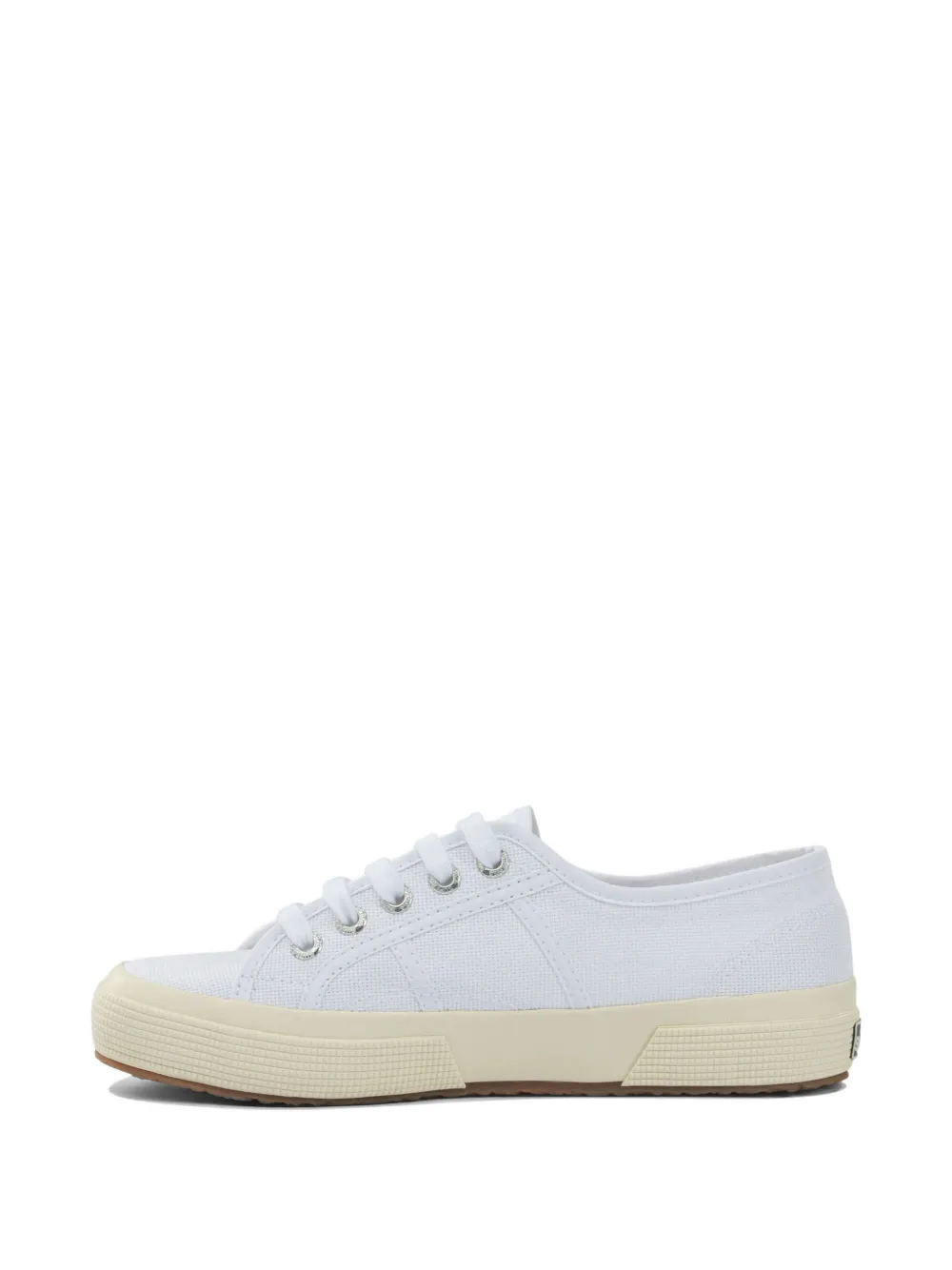 Superga lace-up canvas sneakers Wit
