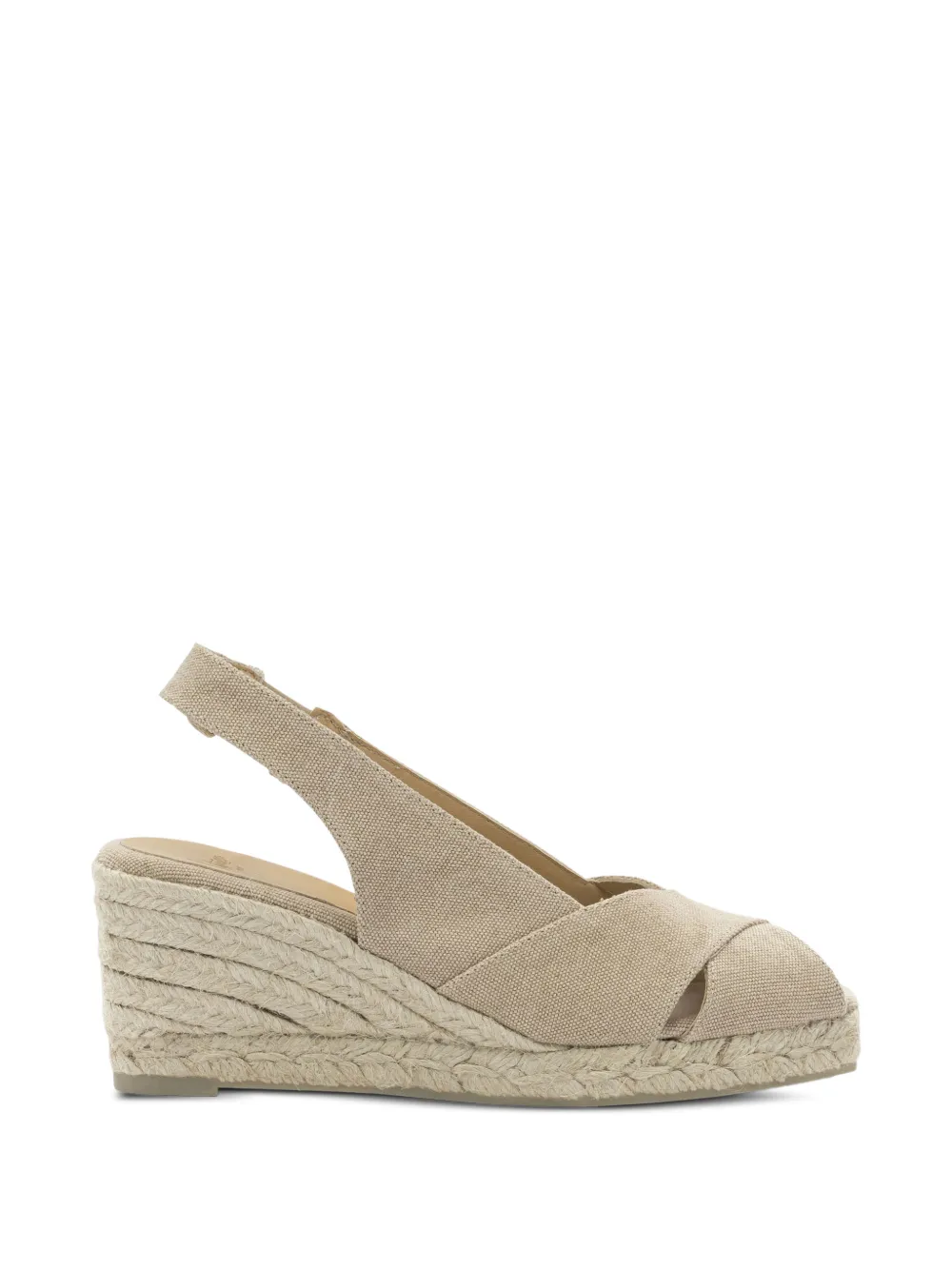 Castañer Diana crossover-strap wedge espadrilles - Neutrals