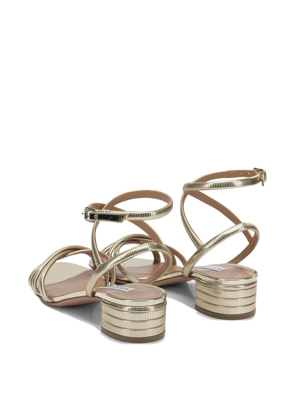Aquazzura Heatwave strappy sandals Goud