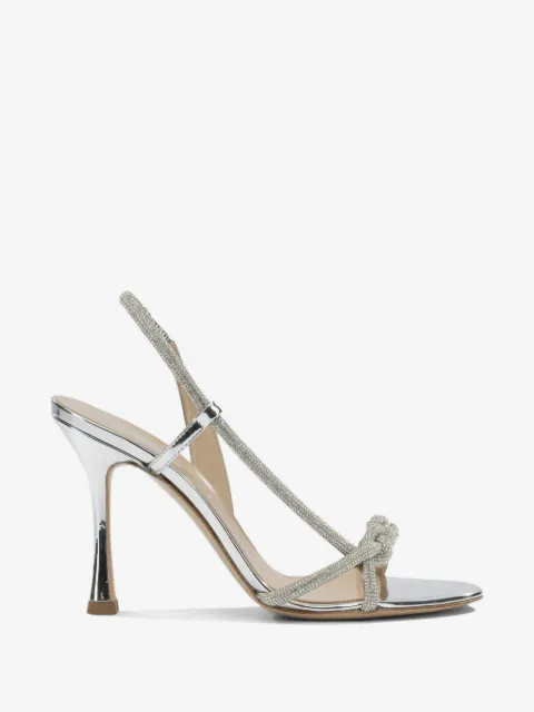Ninalilou crystal-embellished braided sandals