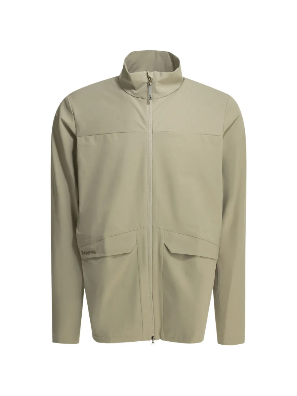 Houdini Sportswear M's Go logo-embroidered zip-up jacket - Grün