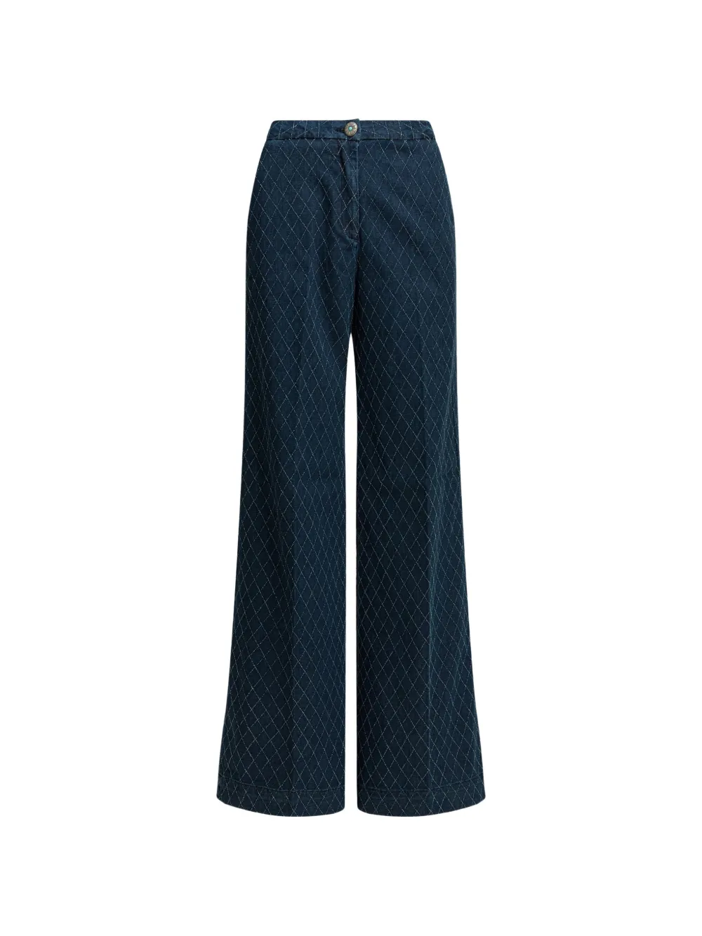 Shaft Jeans diamond-pattern embellished jeans - Blu