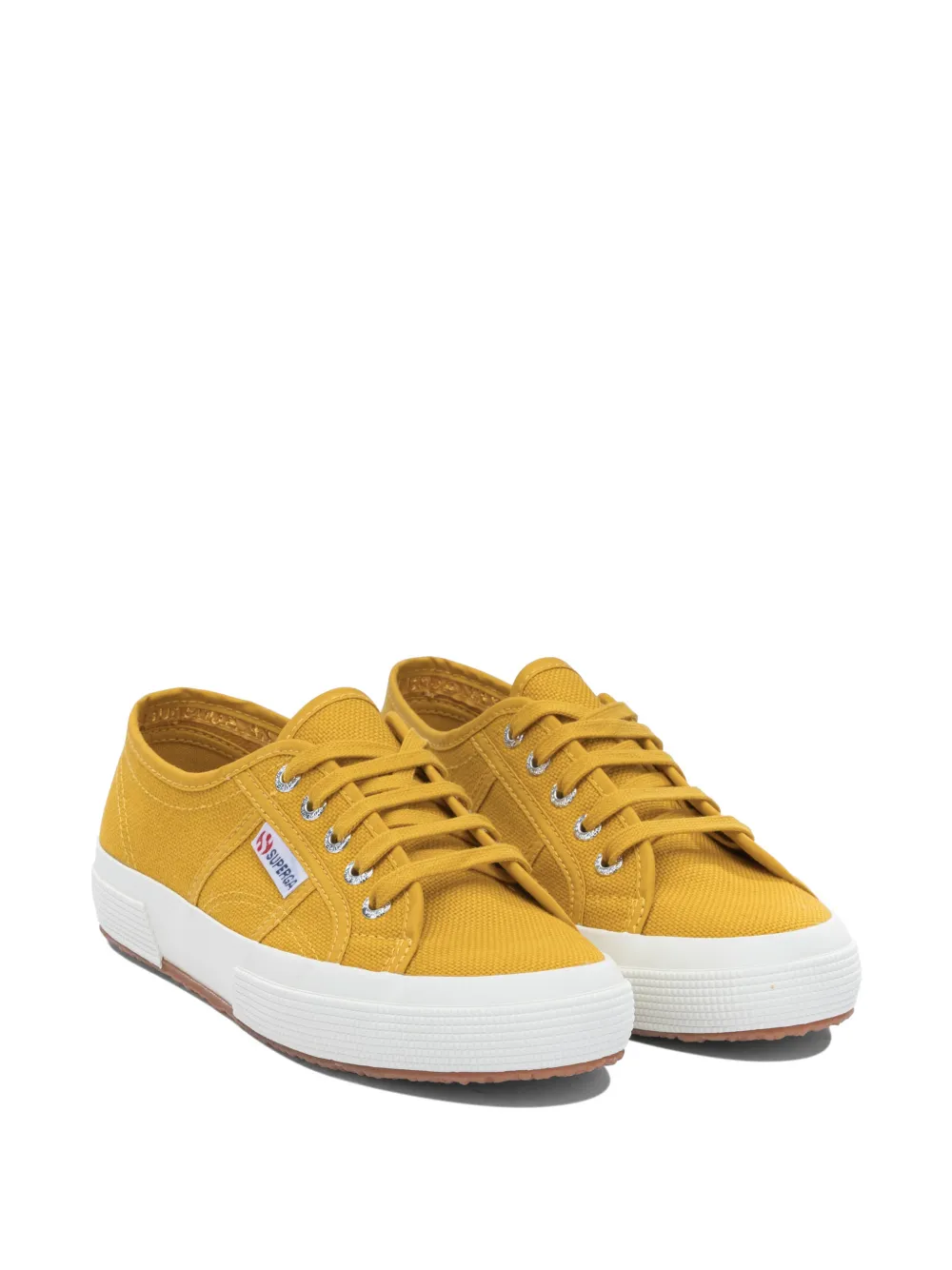 Superga 2750 Cotu Classic lace-up canvas sneakers Geel